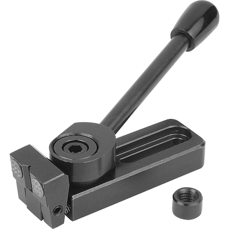 Kipp Side Clamp Right A=121, 5 40X39, Form:C Steel K0034.010015